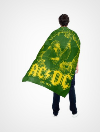 AC/DC - Tour Green & Gold Flag/Cape