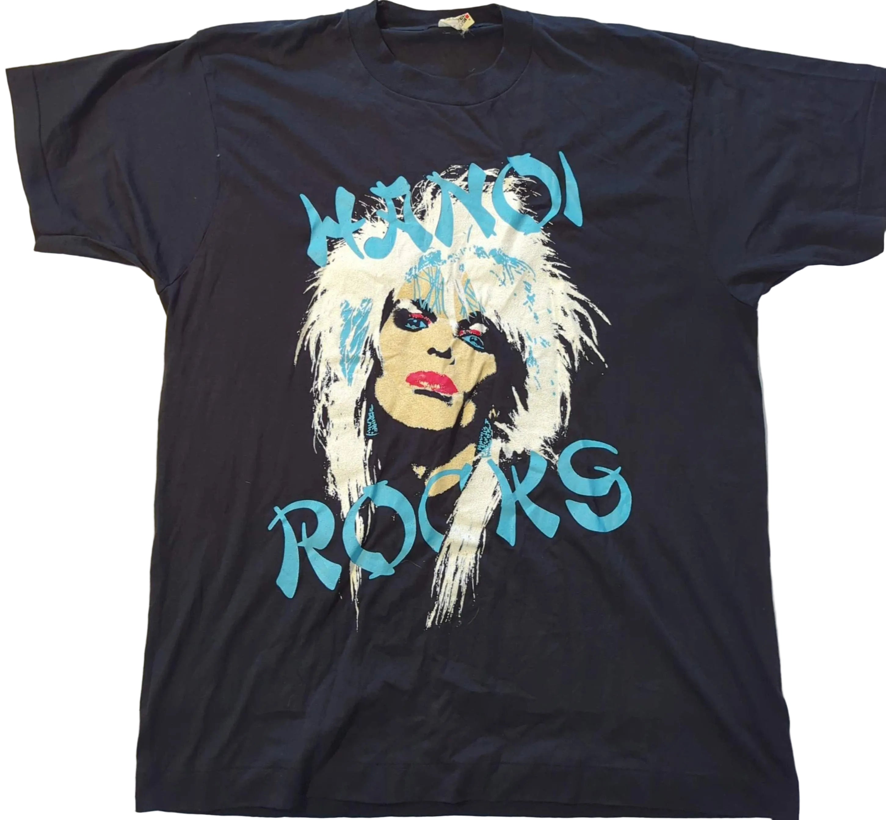 Hanoi Rocks - 1989 Michael Monroe Original Vintage Tour T-Shirt Black Size L