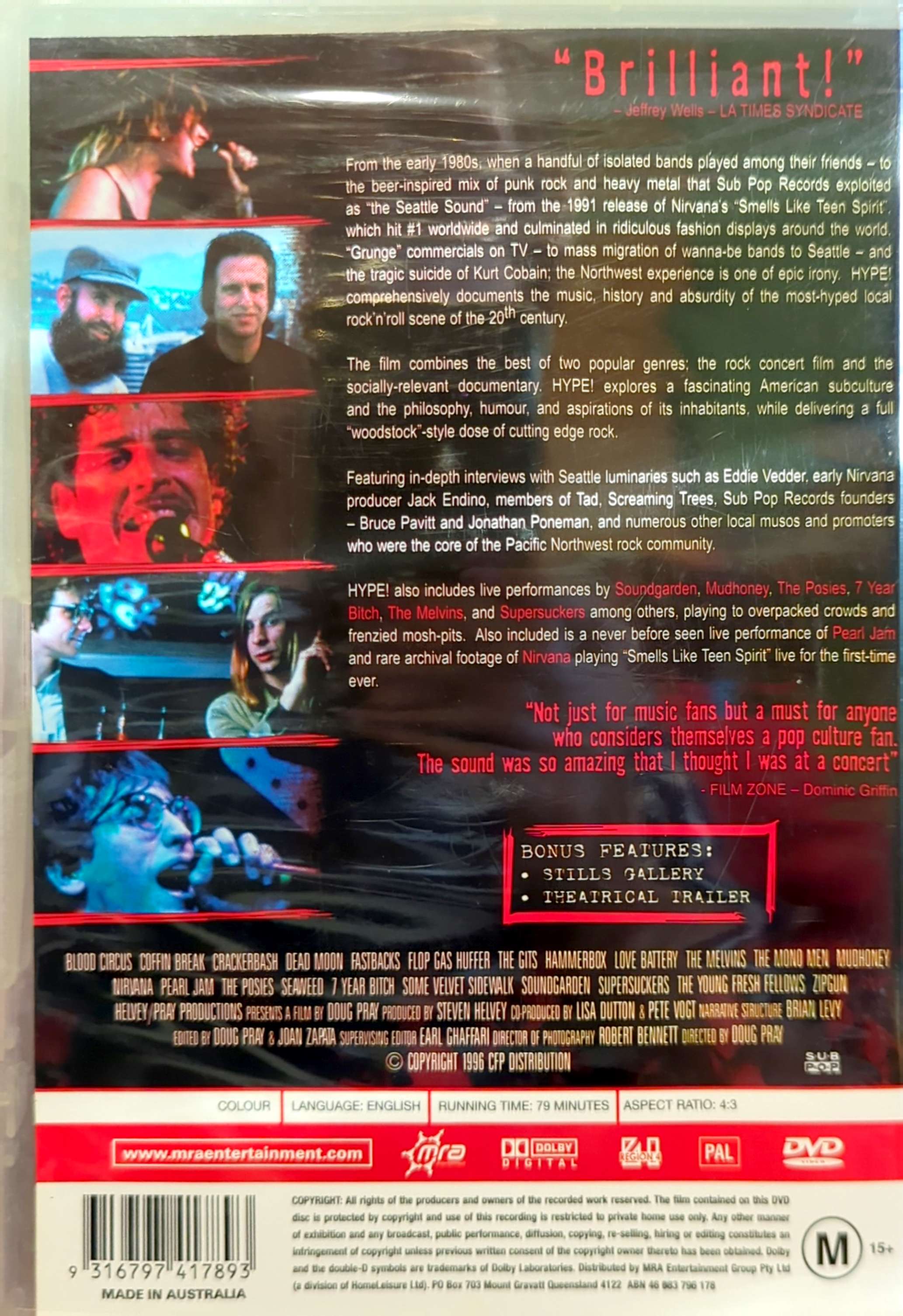 Various Artists - Hype! (Seattle Grunge Doco By Doug Pray) DVD (New)