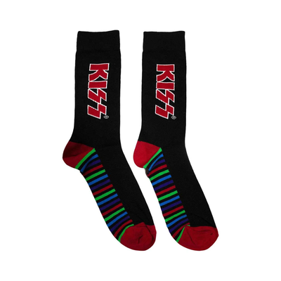 Kiss - Red Logo & Stripes Unisex Ankle Socks