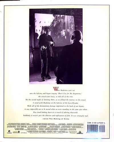 Madonna - The Making Of Evita By Alan Parker Book (1996)