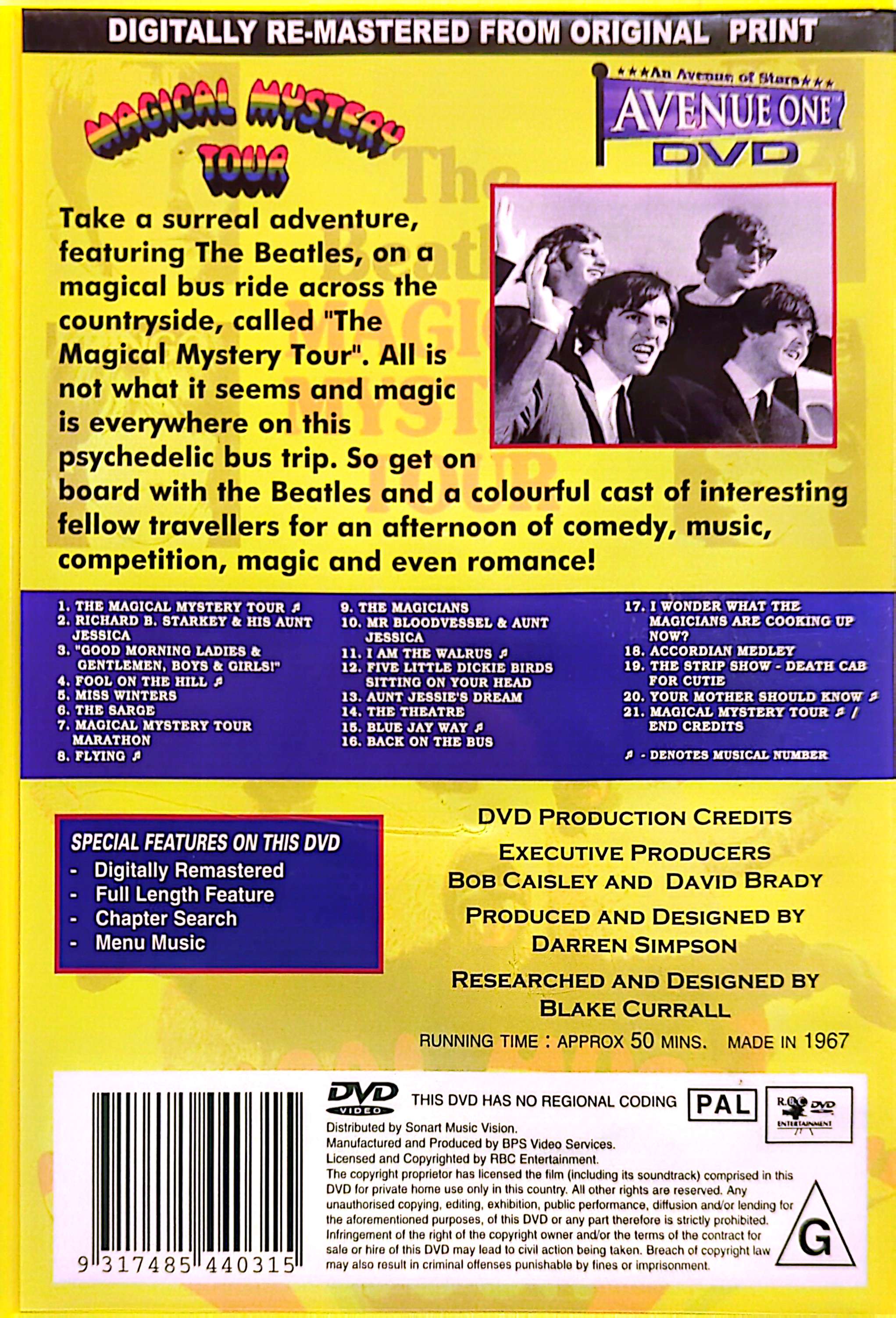Rockaway Records Australia | Beatles - Magical Mystery Tour DVD