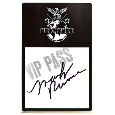 Marky Ramone - Punk Rock Blitzkrieg Book + Signed VIP Backstage Pass