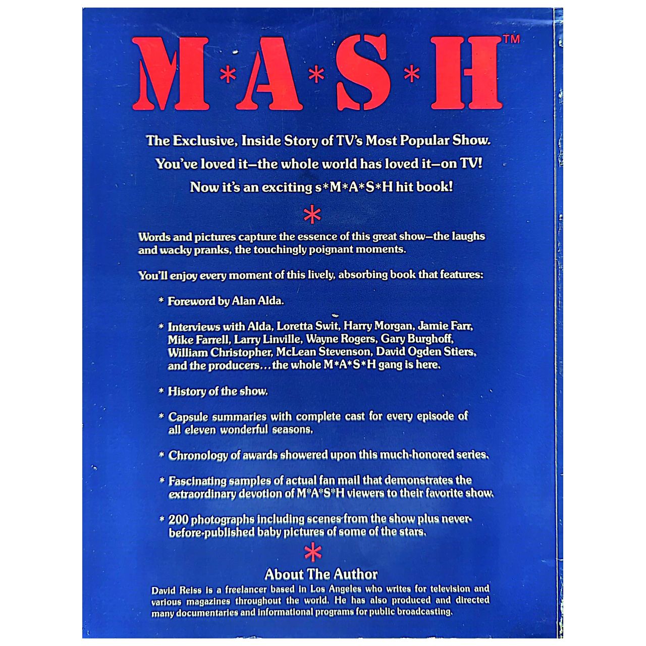 David S Reiss - MASH Exclusive Inside Story Of TVs Most Popular Show Book (Used)