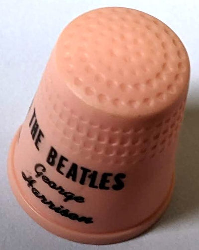 Beatles - Vintage 1960s Pink Plastic George Harrison Thimble