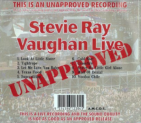Stevie Ray Vaughan – "Live" CD