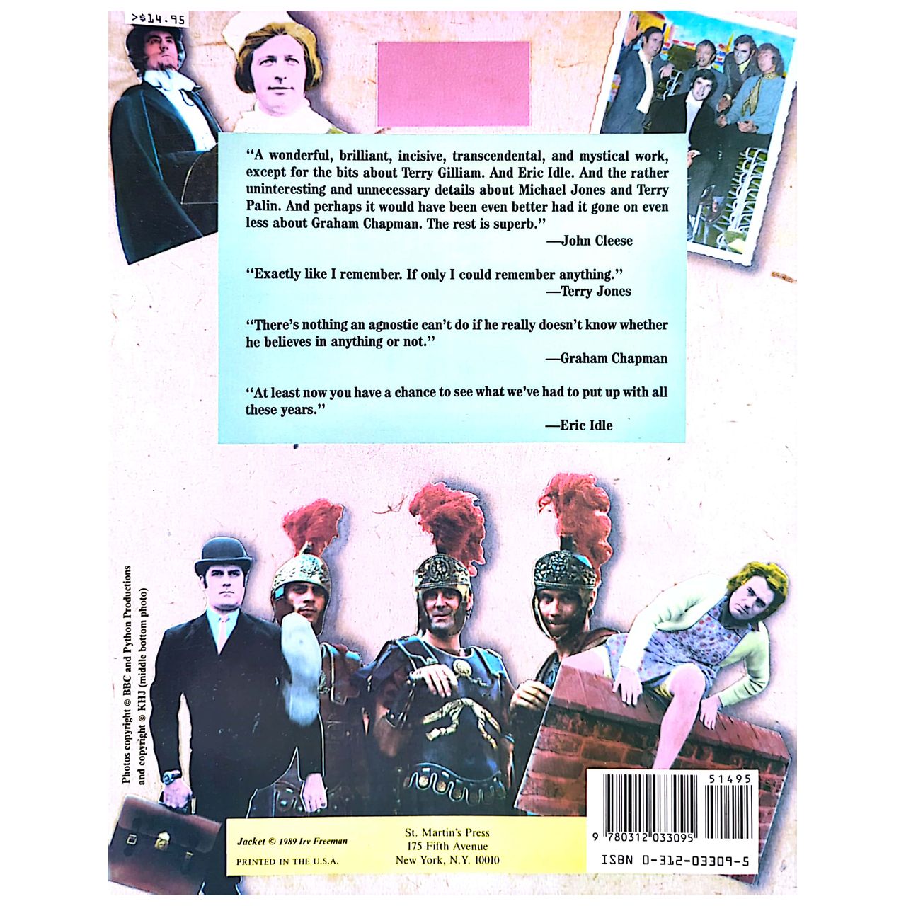 Kim "Howard" Johnson - First 20 (200) Years Of Monty Python 1989 Review Copy Book (Used)