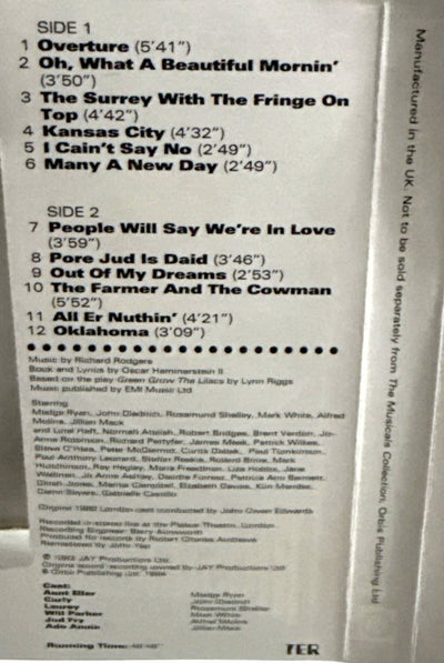 Soundtrack - Oklahoma: The Musicals Collection No 4 Cassette Tape