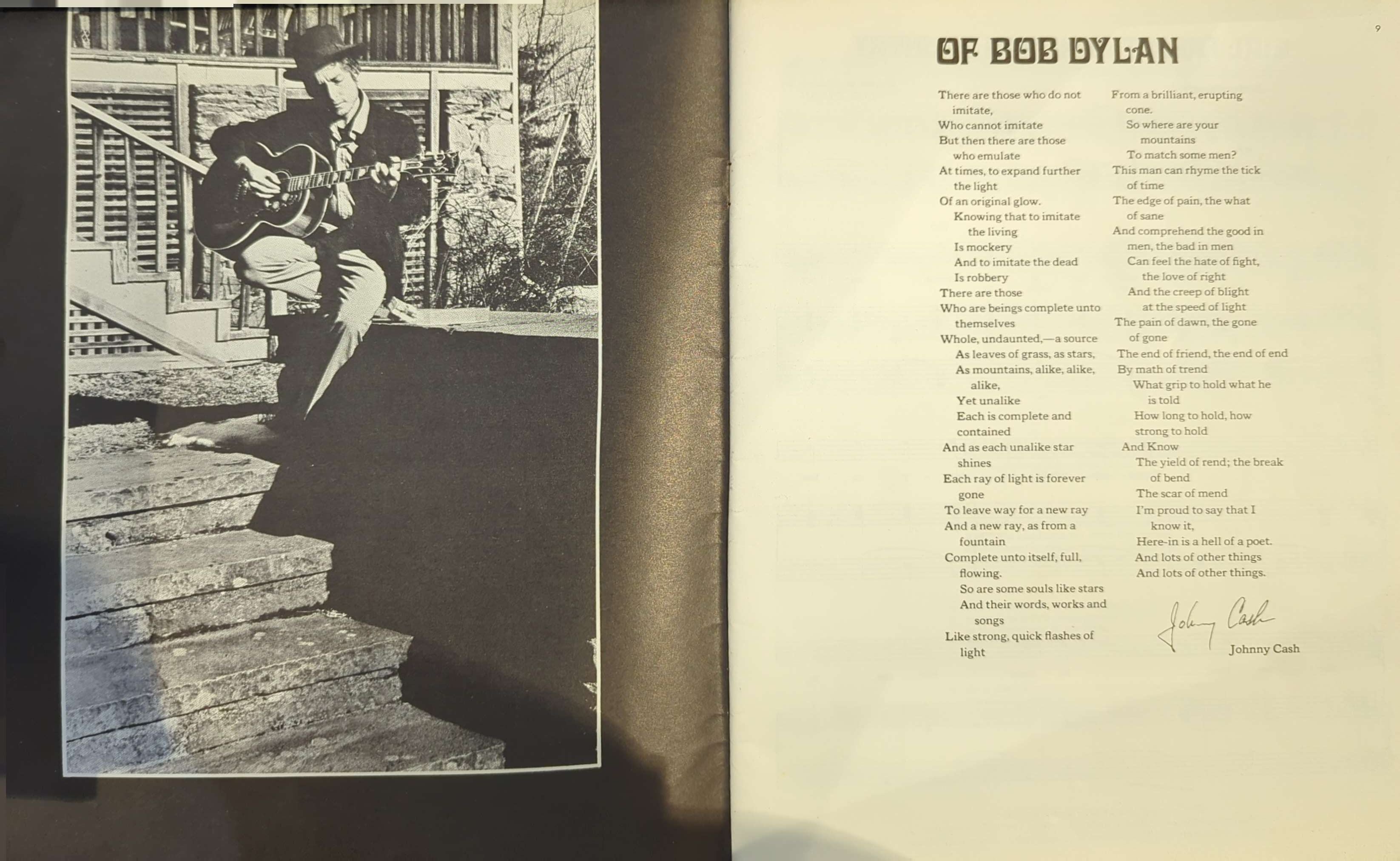 Bob Dylan - Nashville Skyline Tablature Sheet Music Songbook (1969)