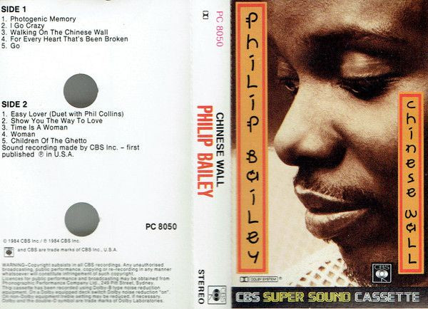 Philip Bailey - Chinese Wall Cassette