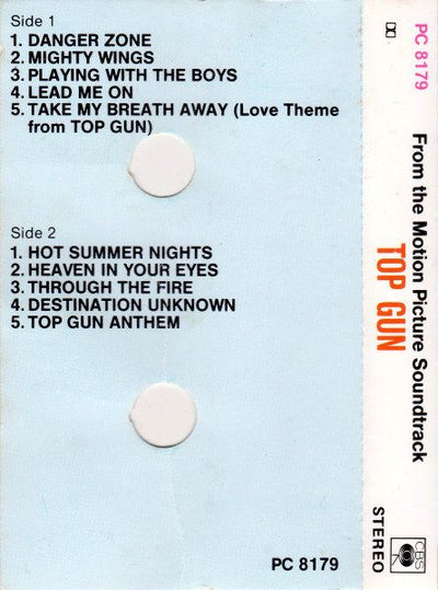 Soundtrack - Top Gun (Original Motion Picture Soundtrack) Cassette