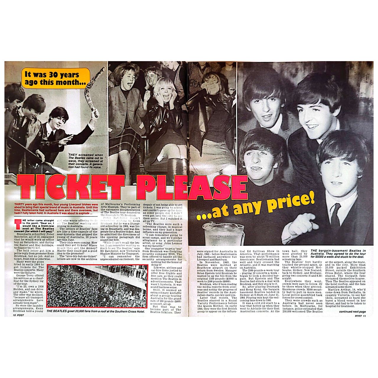 Australasian Post - Beatles Hard Day's Night June 4 1994 Magazine