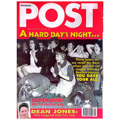 Australasian Post - Beatles Hard Day's Night June 4 1994 Magazine