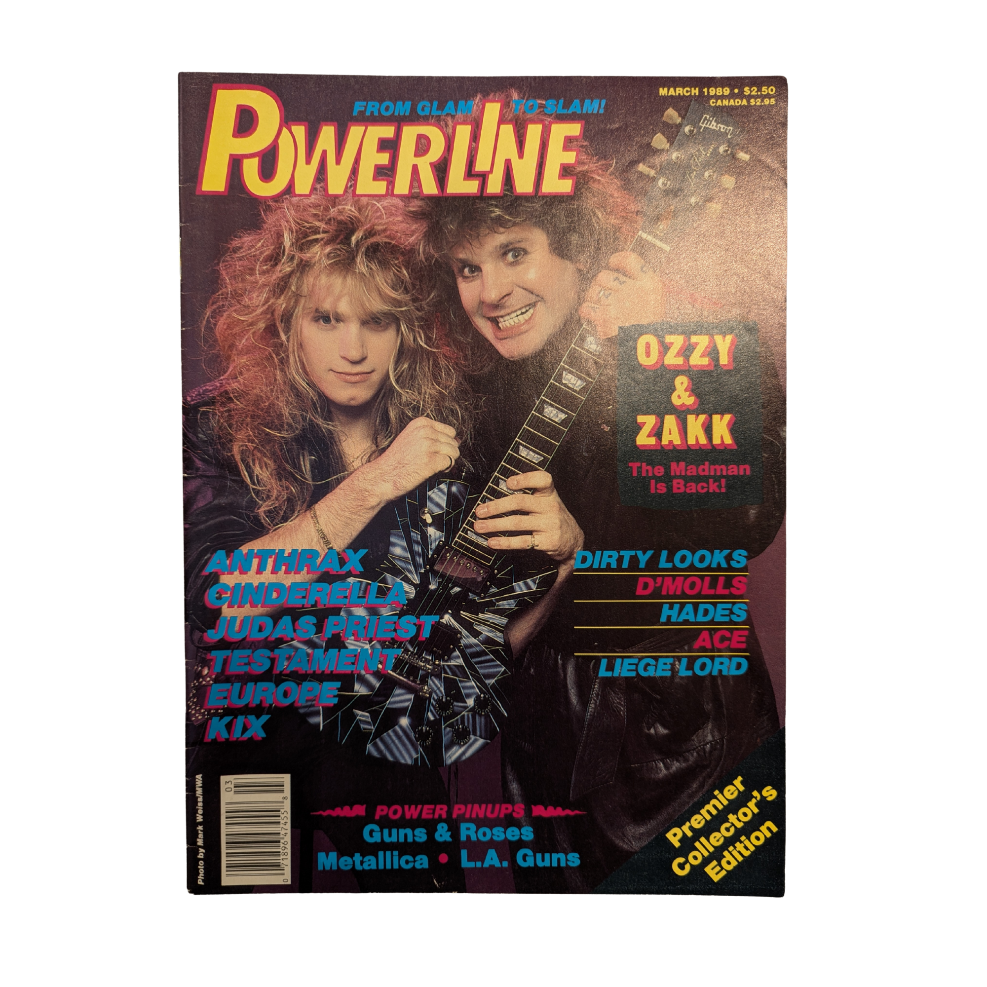 Powerline Magazine - March 1989 Ozzy & Zakk