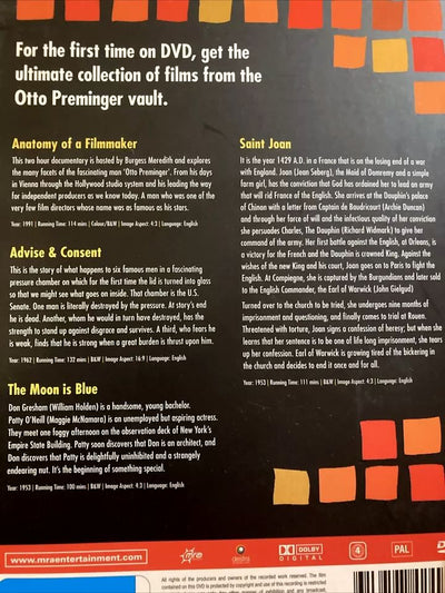 Otto Preminger - Collection 4DVD Boxset (New)