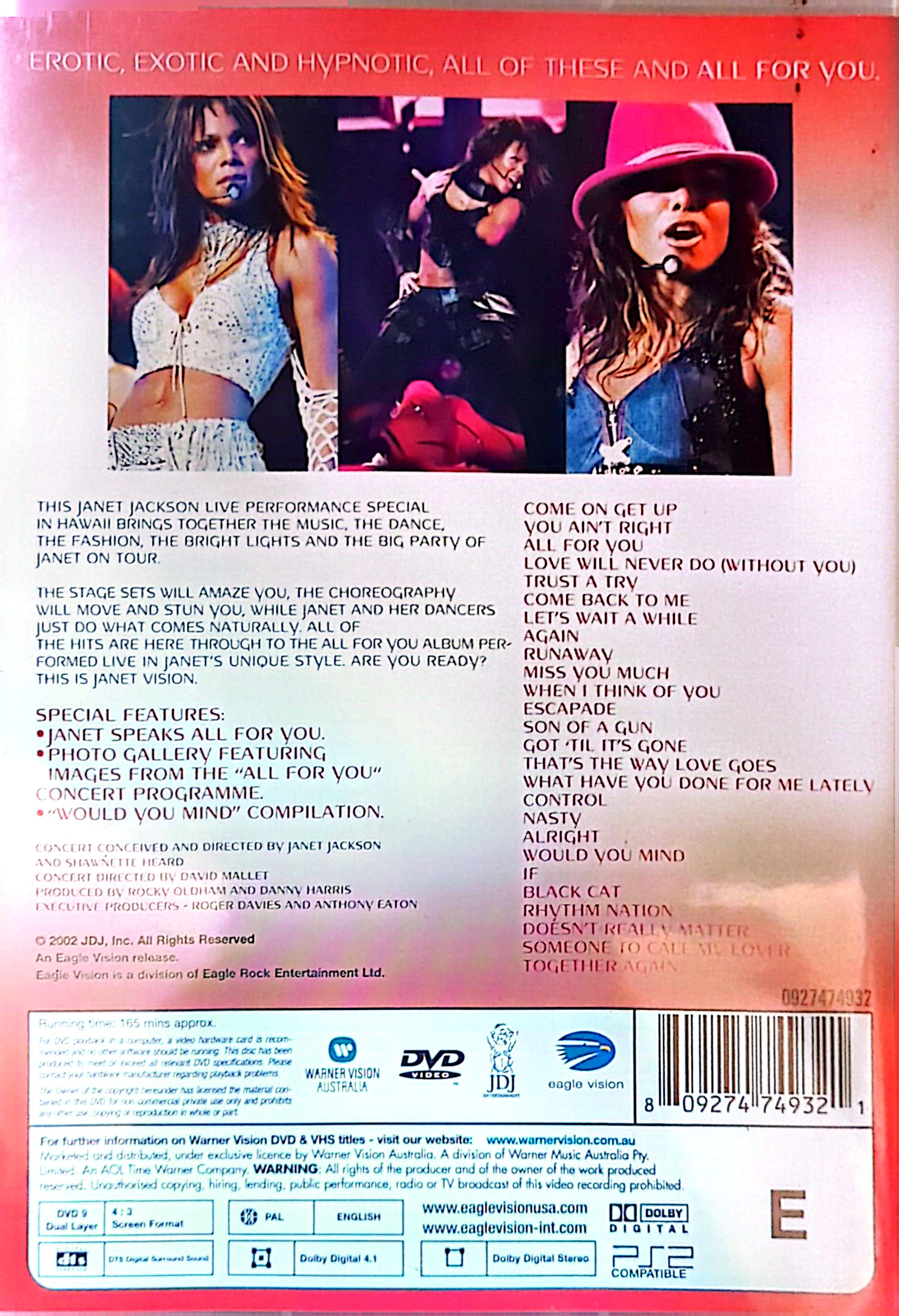 Janet Jackson - Live in Hawaii DVD
