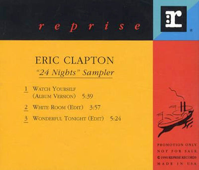 Eric Clapton - 24 Nights Promo Sampler CD