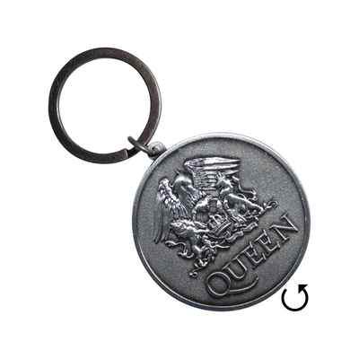 Queen - Silver Crest Double Sided Keychain