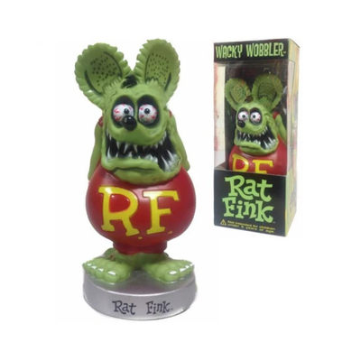 Rat Fink - Green Face Wacky Wobbler Figure