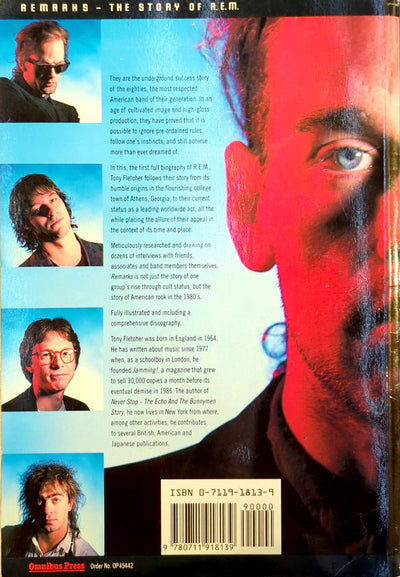 Tony Fletcher - Remarks: The Story Of R.E.M. Paperback Book (1989)