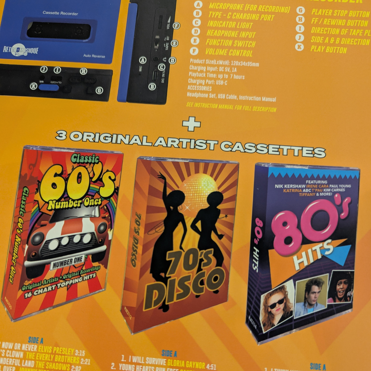 Walkman - Portable Cassette Player Blue