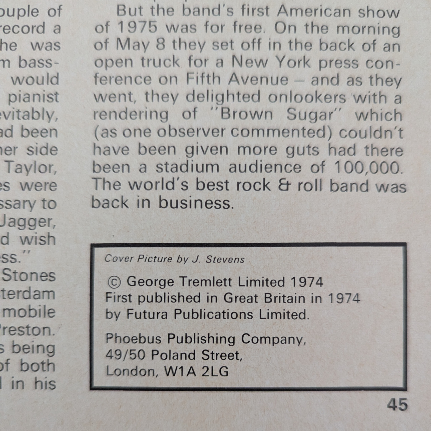 Rolling Stone - Story Of Pop Special 1974 Magazine