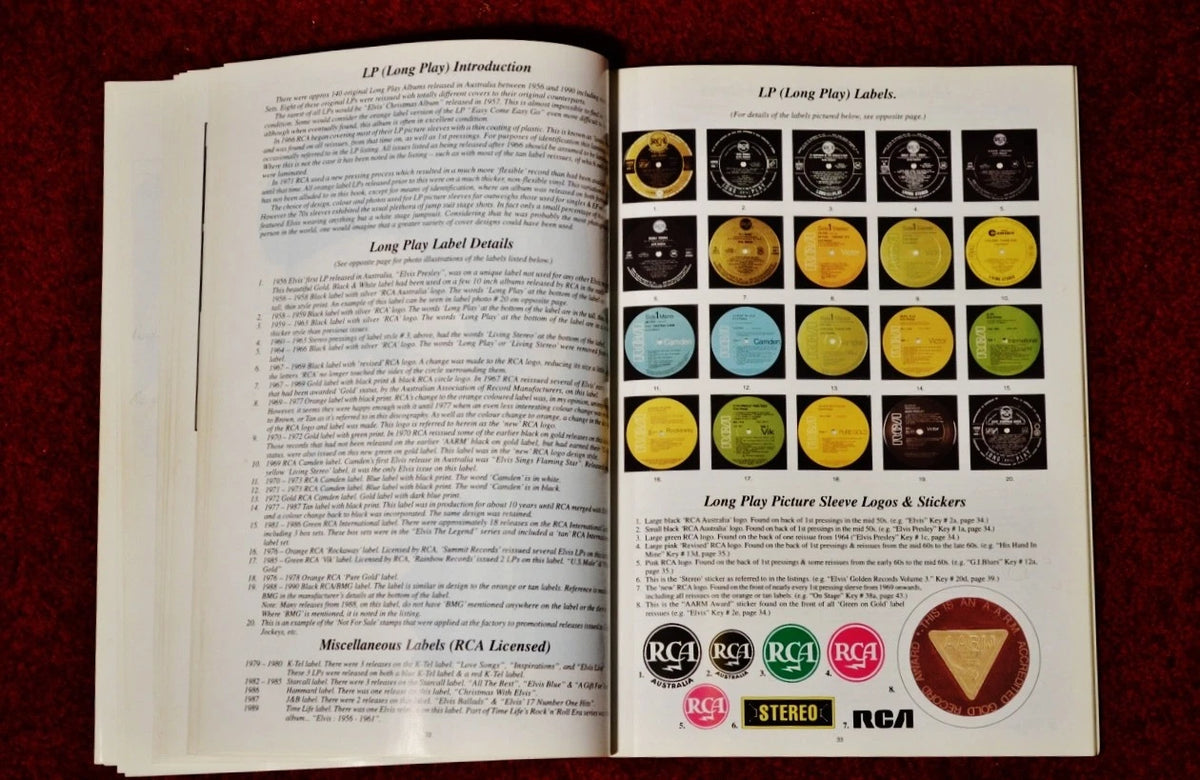 Elvis Presley - The Australian Elvis Discography & Price Guide By Adrian Payne Book (1995)