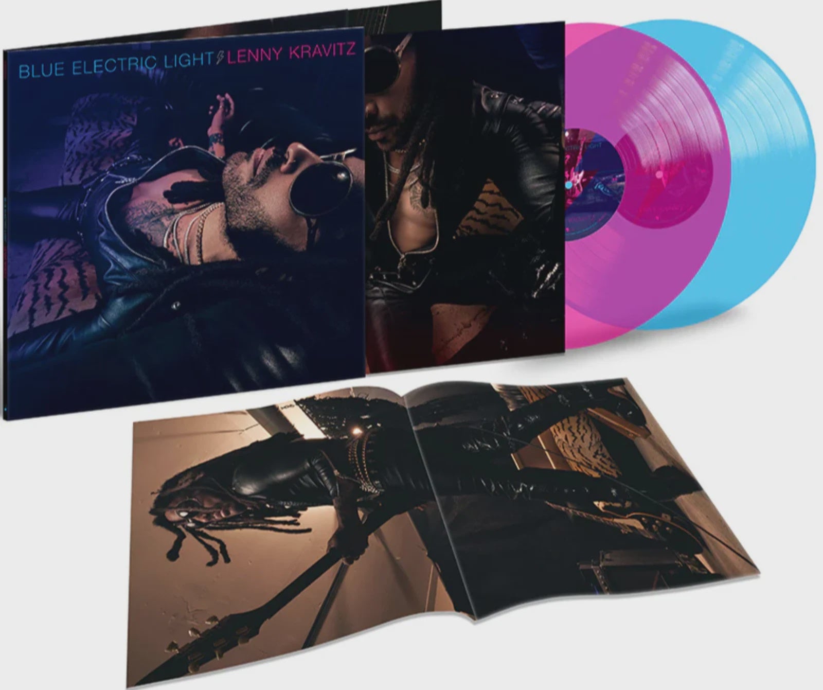 Lenny Kravitz - Blue Electric Light Transparent Pink & Blue Coloured Vinyl 2LP (Used)