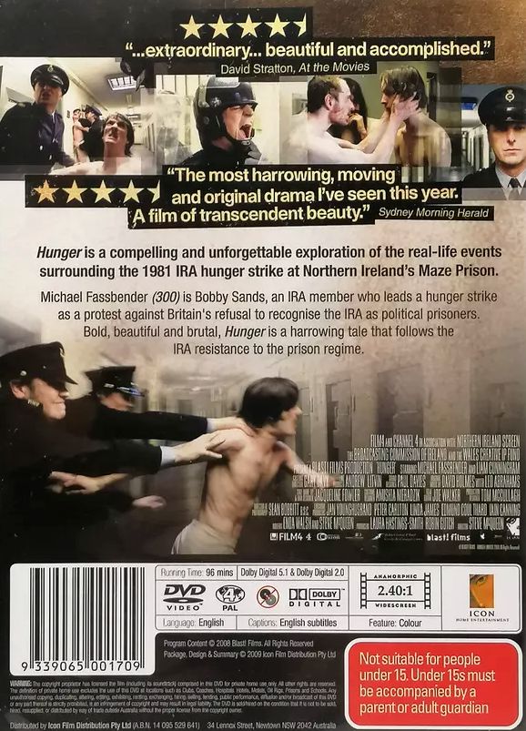 Hunger - Steve McQueen's Hunger DVD (2008)