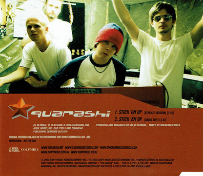 Quarashi – Stick 'Em Up - Promo CD Single