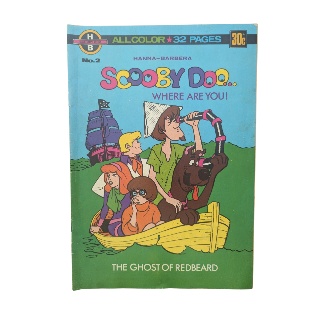 Scooby Doo - The Ghost Of Redbeard Circa 1970s Vintage Comic