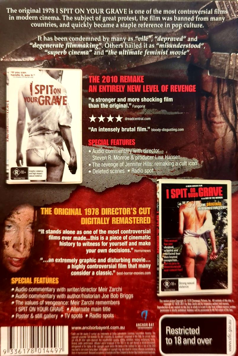 I Spit On Your Grave - 1978 Original & 2010 Remake 2DVD Boxset (Used)