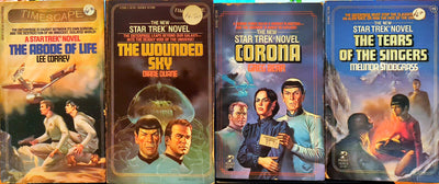 Star Trek - Pocket Novels 4-Book Set – The Abode of Life / The Wounded Sky / Corona / The Tears of the Singers