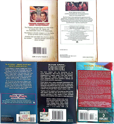 Star Trek - Movie Novelisations 5-Book Set – Wrath of Khan / Voyage Home / Final Frontier / Generations / Insurrection