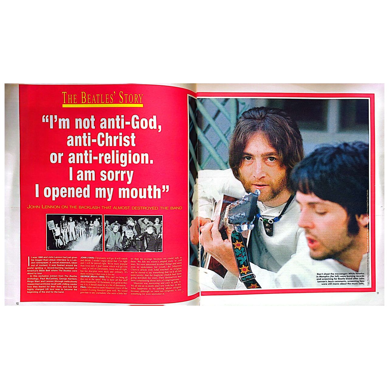 Sunday Magazine 17 Sep 2000 - Beatles We're Bigger Than Jesus Now