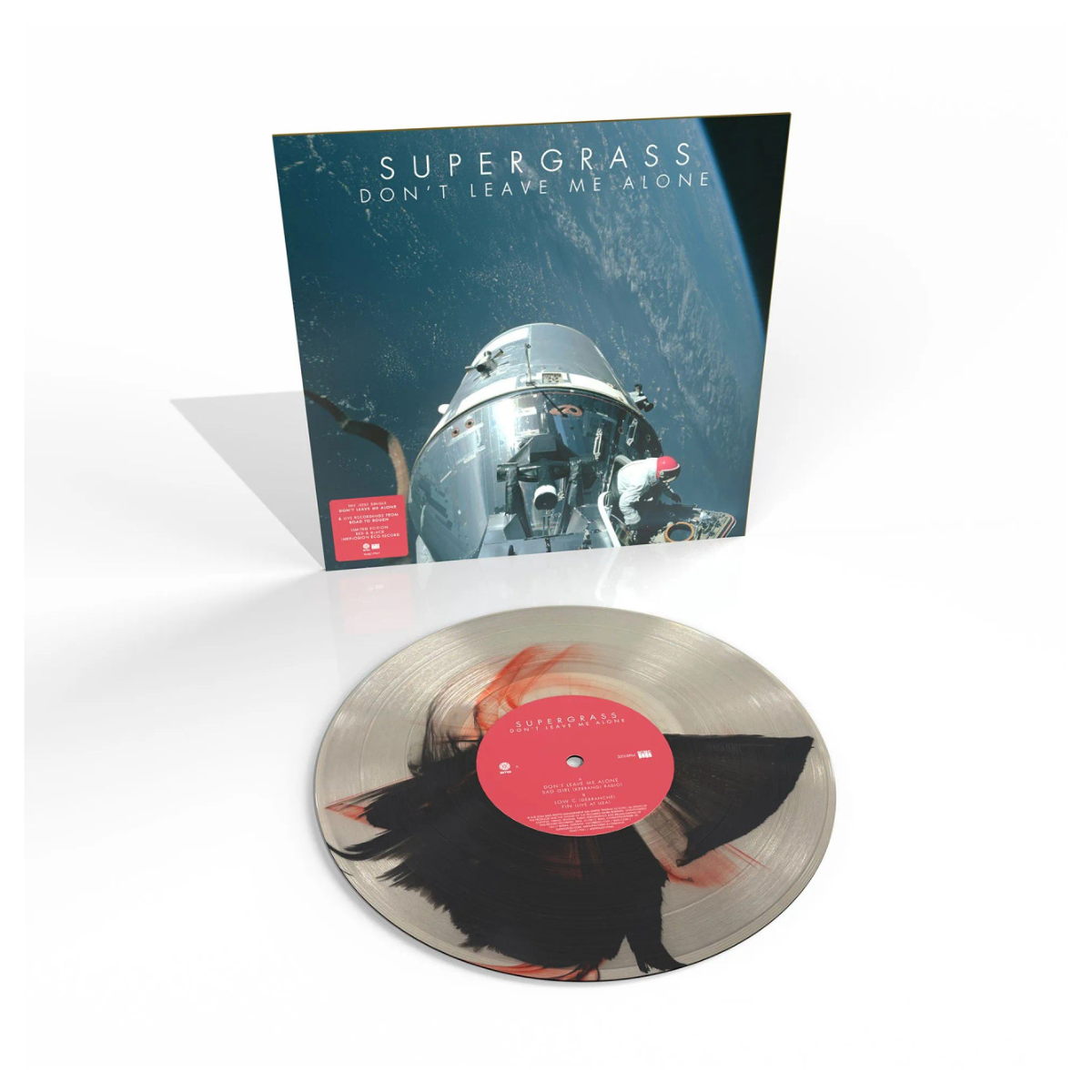 Supergrass - Don't Leave Me Alone RSD 2026 Red & Black Inkplosion Coloured Vinyl EP
