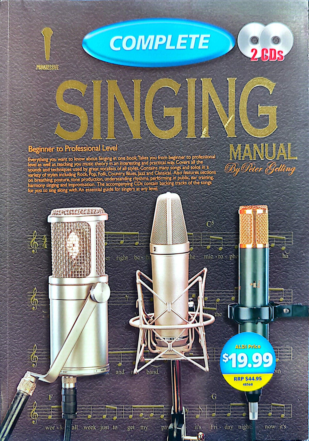 Progressive Complete Singing Manual By Peter Gelling Softcover Book (No CDs) (2008)