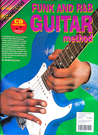 Progressive Funk & R&B Guitar Method By Peter Gelling Softcover Book + CD