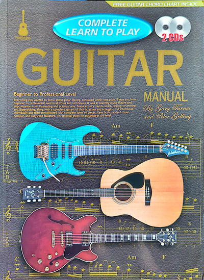 Complete Learn To Play Rock Guitar By Gary Turner & Peter Gelling Softcover Book + Poster (No CDs) (2016)