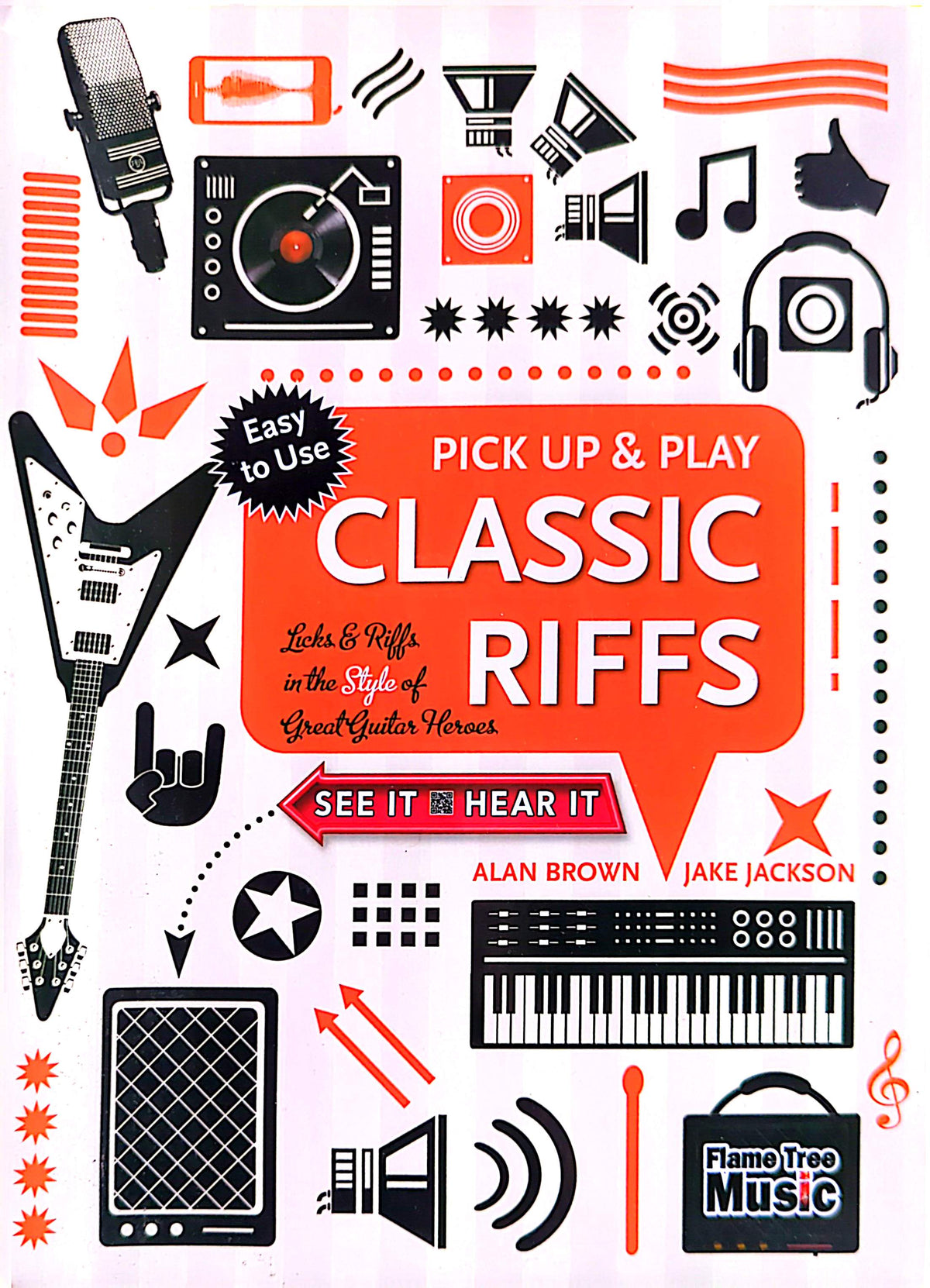 Classic Riffs: Licks & Riffs In The Style Of Great Guitar Heroes By Jake Jackson Softcover Book (2017)