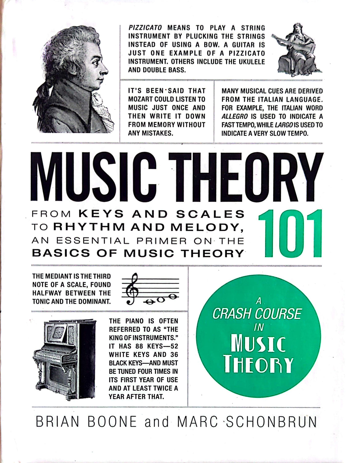 Music Theory 101 By Brian Boone & Marc Schonbrun Hardcover Book (2017)