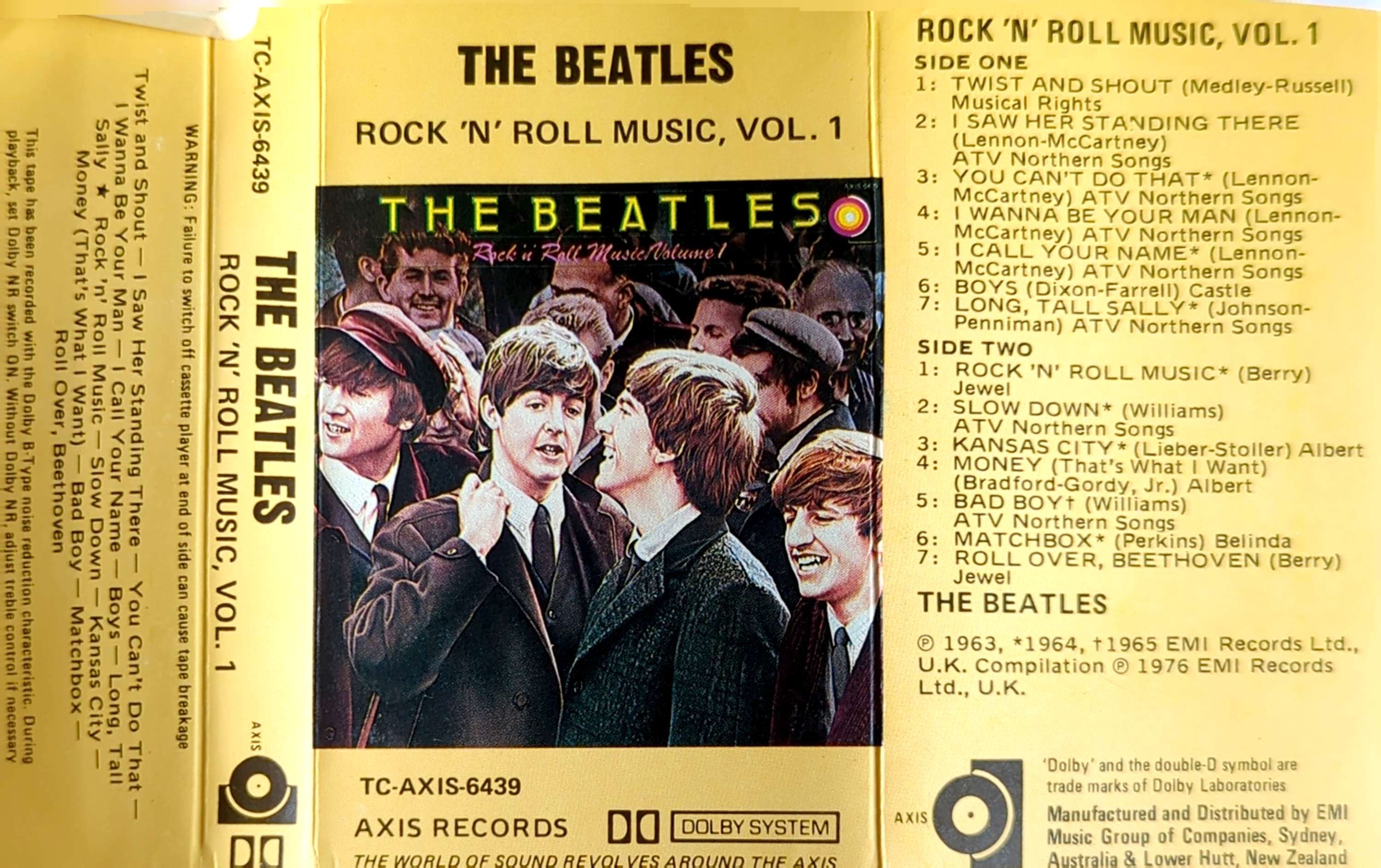 Beatles - Rock 'N' Roll Music Volume 1 Cassette