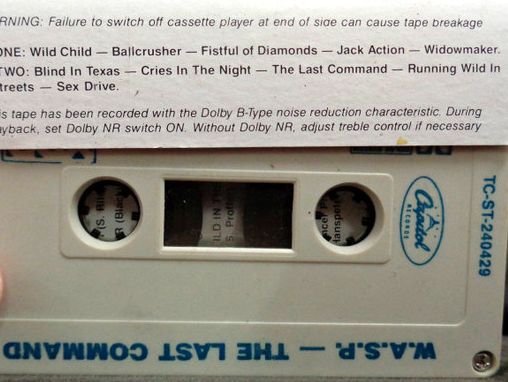 W.A.S.P. - The Last Command Cassette