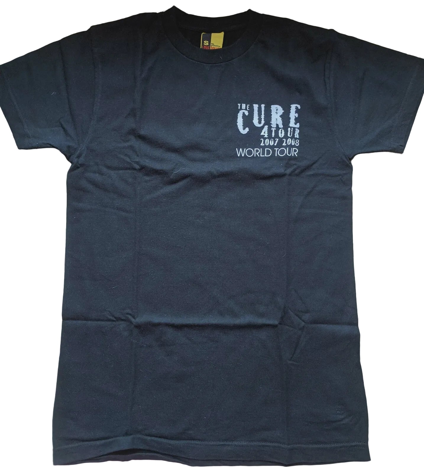 Cure - 4Tour World Tour 2007/2008 Original Local Crew Vintage Concert T-Shirt Black Size S