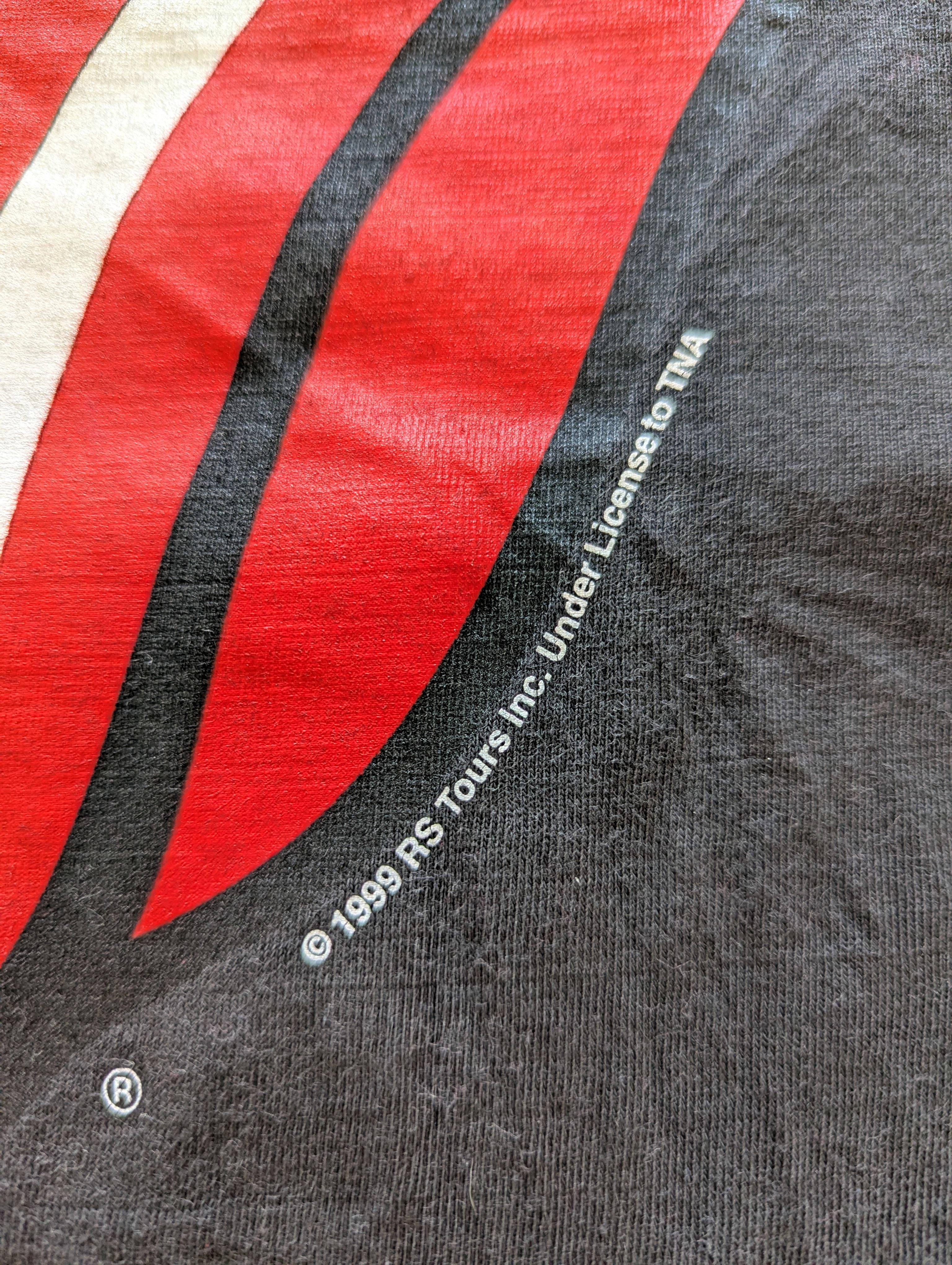 Rolling Stones - Bridges To Babylon Tour 1999 Original Concert T-Shirt Black Size M