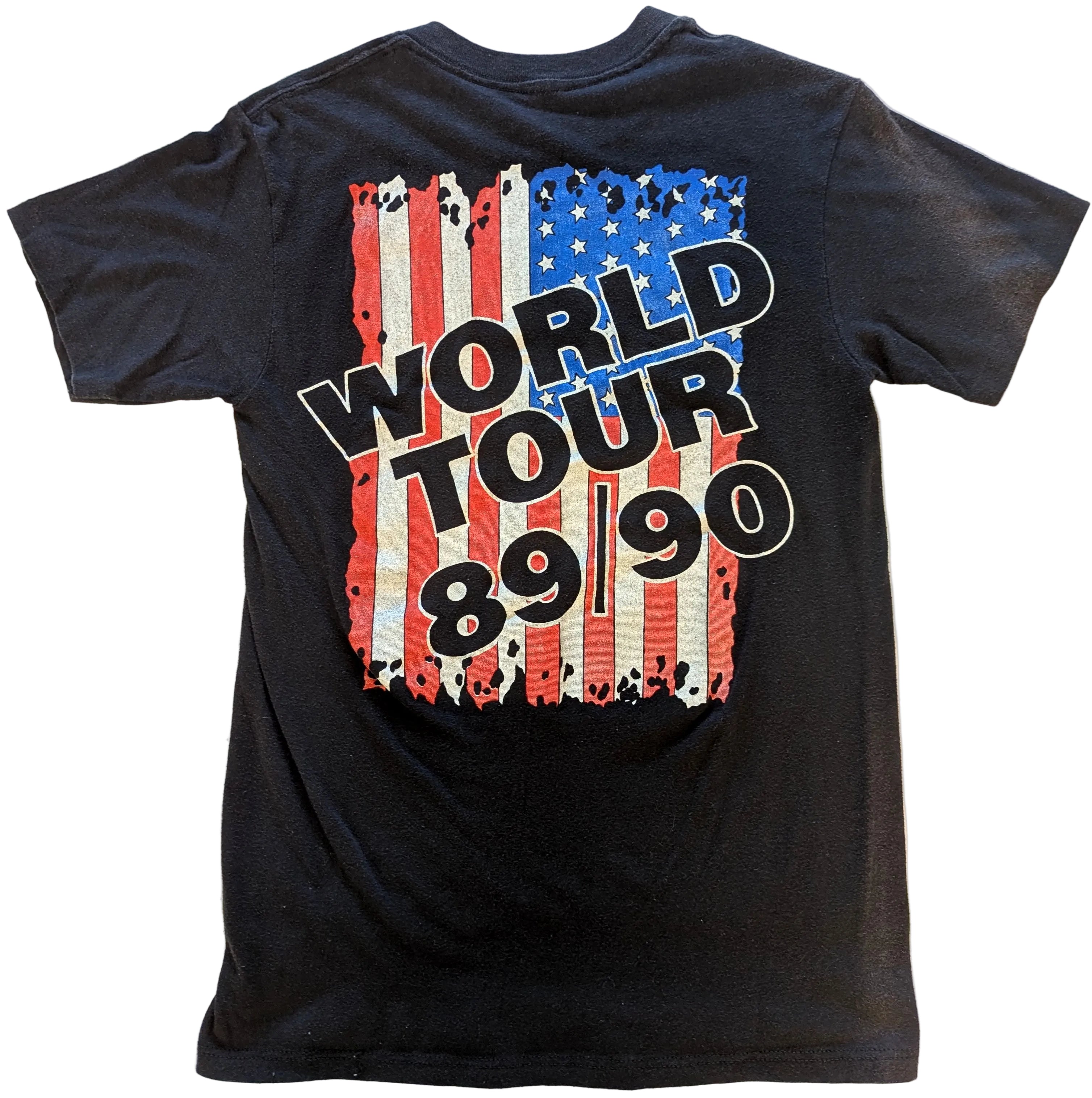 Skid Row - Skids Across America World Tour 1989/1990 Original Vintage Concert T-Shirt Black Size S