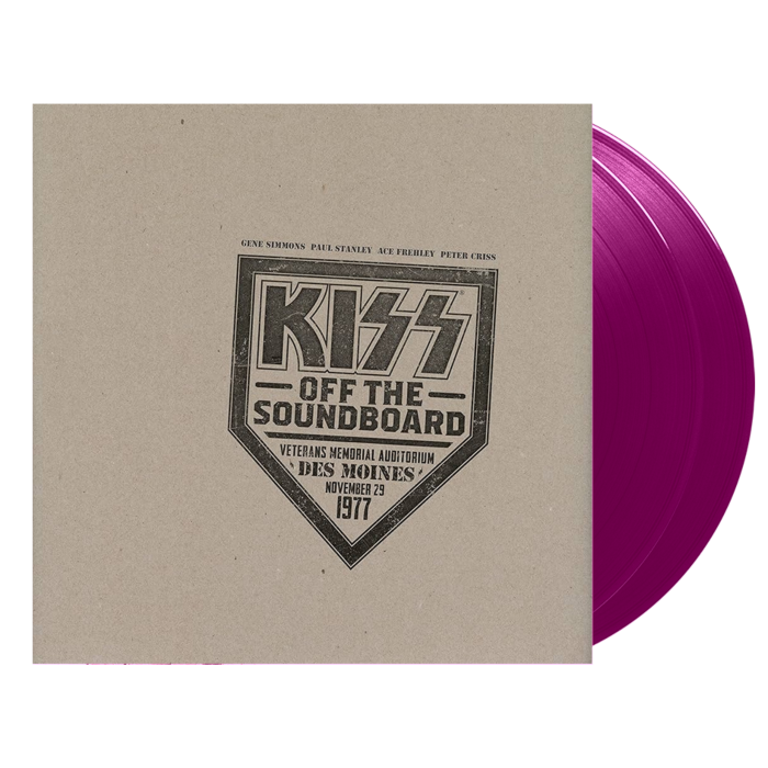 Kiss - Off The Soundboard Des Moines 1977 Violet Coloured Vinyl 2LP