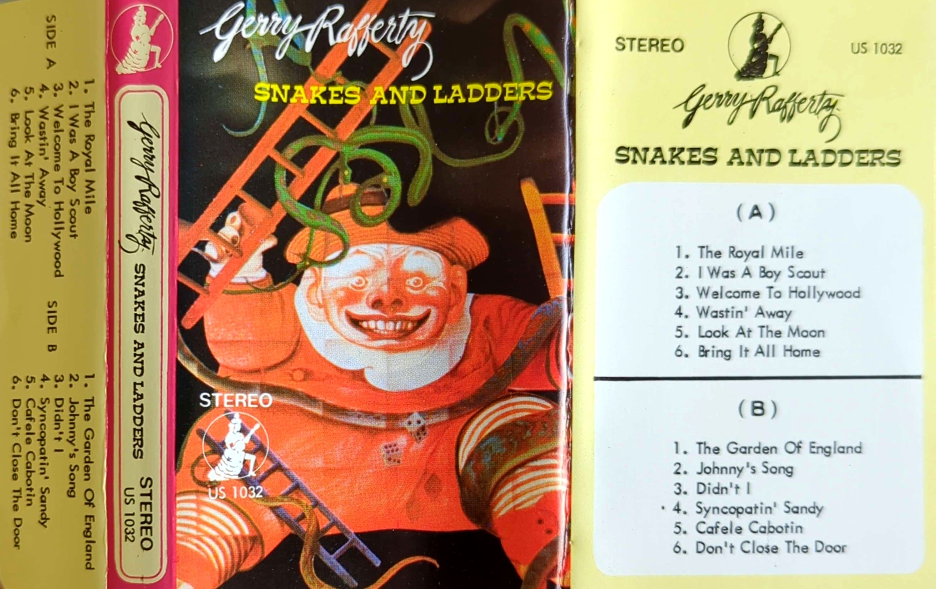 Gerry Rafferty – Snakes & Ladders Cassette Tape