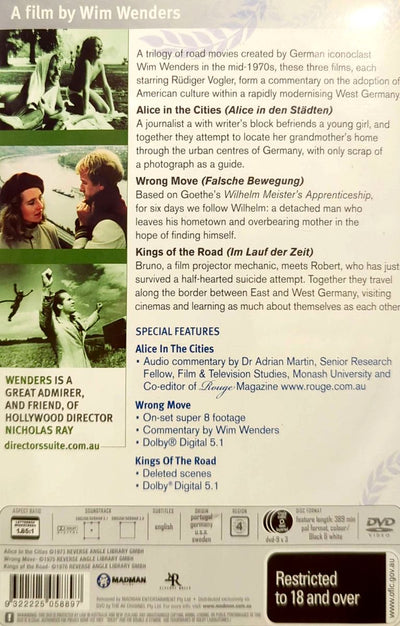 Wim Wenders - Road Movies Collection 3DVD Boxset (Used)