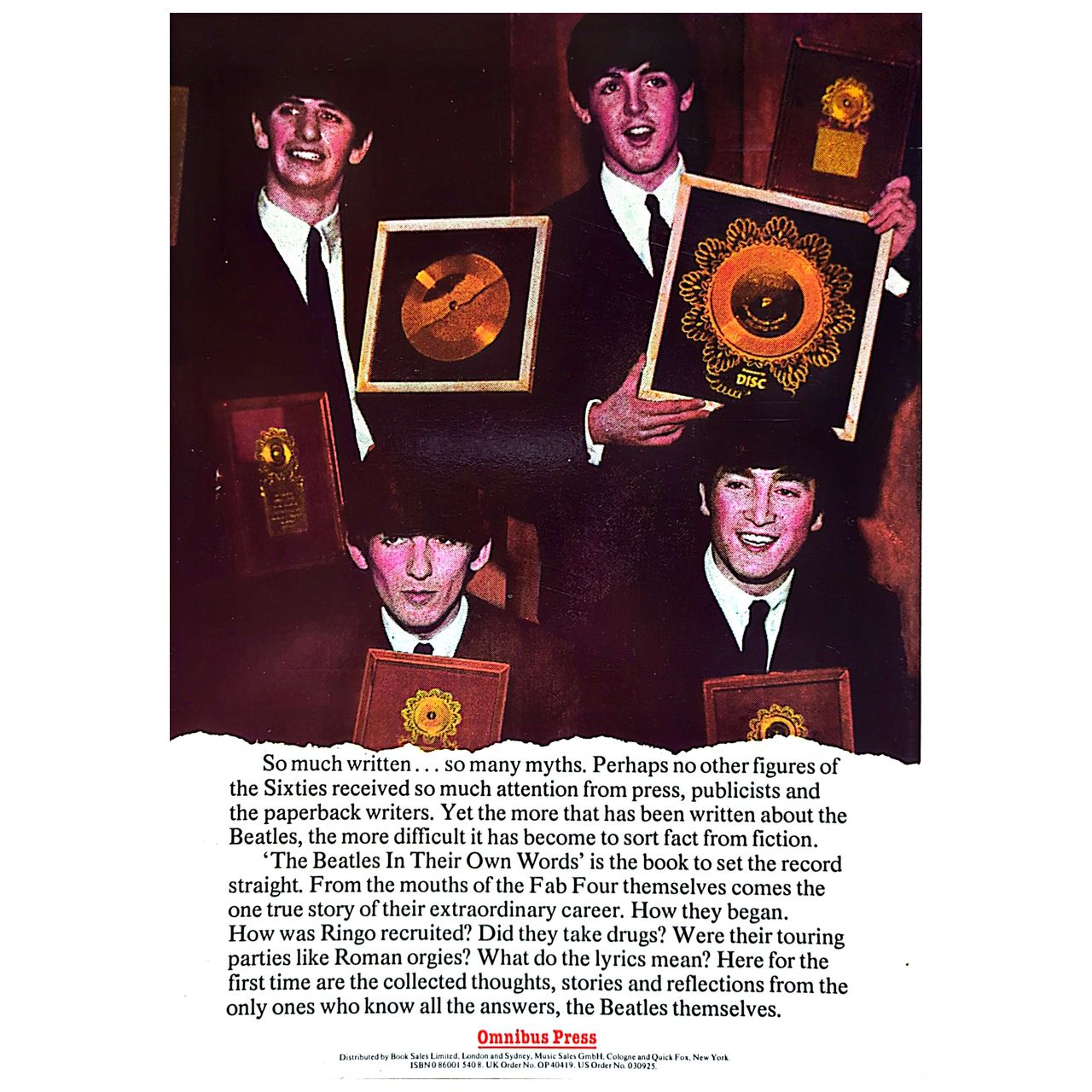 Beatles - In Their Own Words Book 1982 (Miles/Omnibus Press)